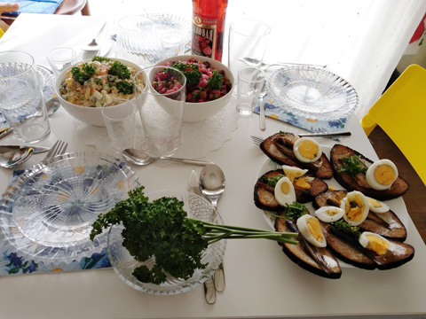 エレーナ先生お手製のロシア料理